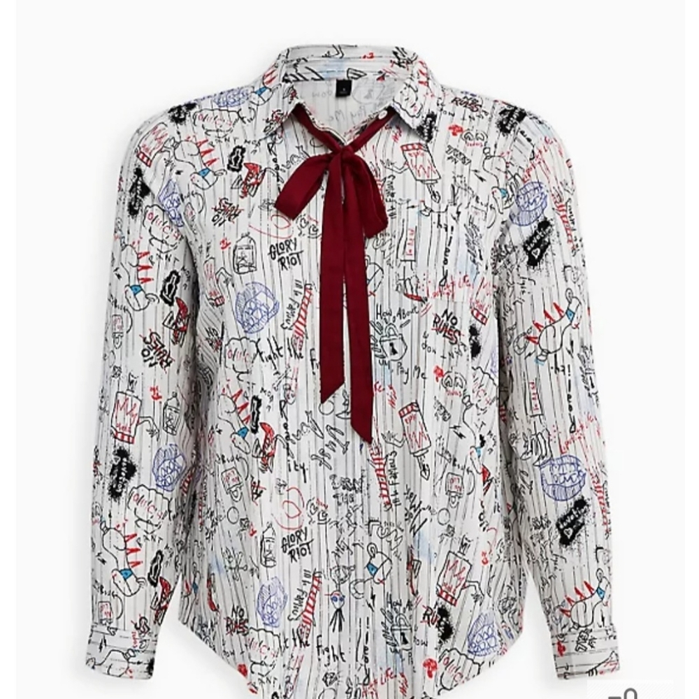 Torrid Cruella Doddle Top. 2x.